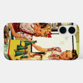 ヴィンテージファミリー、お母さん、お母さん、キッチンのおつまみ Case-Mate iPhoneケース (裏面 (横))