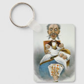 ヴィンテージファミリー、父(4連ベビー) キーホルダー (正面)