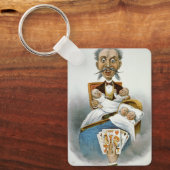 ヴィンテージファミリー、父(4連ベビー) キーホルダー (正面)