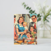 ヴィンテージファミリ漫画 ポストカード (スタンド正面)