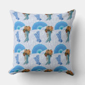 ヴィンテージファンとブーツ クッション (正面)