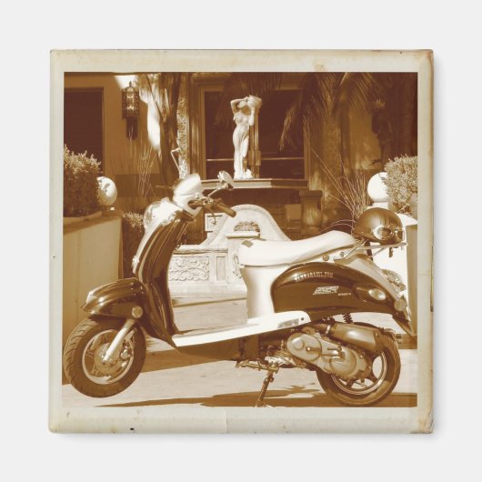 ヴィンテージファンキースクーター磁石！ マグネット (正面)