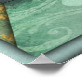 ヴィンテージファンキーパーティーガール40歳の誕生日 ポスター (角)