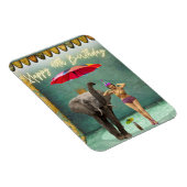 ヴィンテージファンキーパーティーガール40歳の誕生日 マグネット (右側)