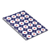 ヴィンテージファンキーレトロシームレスパターンシームレスなレット ノートブック (右側)