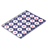 ヴィンテージファンキーレトロシームレスパターンシームレスなレット ノートブック (左側)