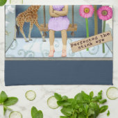 ヴィンテージファンキー子がアートコラージュを改変 キッチンタオル (折り畳み)