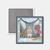 ヴィンテージファンキー子がアートコラージュを改変 マグネット (正面/裏面)