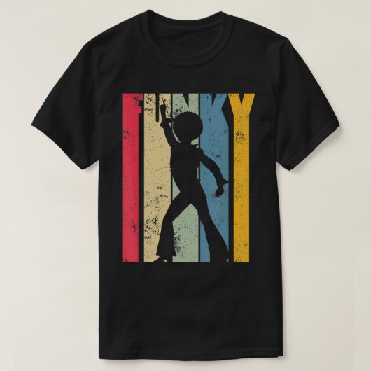 ヴィンテージファンク音楽 Tシャツ (デザイン正面)