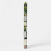 ヴィンテージファンゴッホグリーンホワイトイエローフラワーズ名 iPhoneケース (右側面)