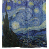 ヴィンテージファンゴッホザスターリーナイト シャワーカーテン (正面)