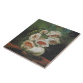 ヴィンテージファンゴッホ牡丹の花瓶 タイル (側面)