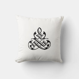 ヴィンテージファンシーの白黒枕 クッション