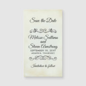 ヴィンテージファンシーウェスタン結婚式の日付を保存 (正面)