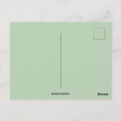 ヴィンテージファンシーウサギと復活祭の挨拶 ポストカード (裏面)