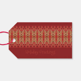 ヴィンテージファンシースタイルの休日 ギフトタグ