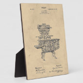 ヴィンテージファンシーストーブ特許 フォトプラーク (側面)