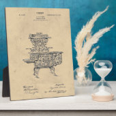 ヴィンテージファンシーストーブ特許 フォトプラーク (側面)