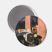 ヴィンテージファンシートラベルエレガントコンバーチブル マグネット (正面/裏面)