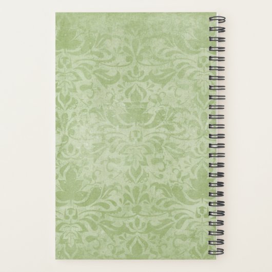 ヴィンテージファンシードレスキャットのカスタマイズ可能プランナー プランナー手帳 (裏面)