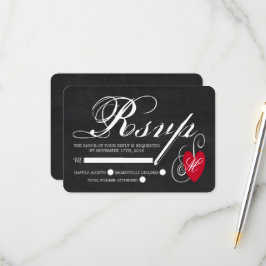 ヴィンテージファンシーハート – シャルボ結婚ード 出欠カード