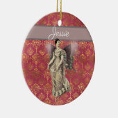 ヴィンテージファンシーフェアリーパーソナライズされた セラミックオーナメント (右)