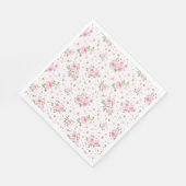 ヴィンテージファンシーフローラナプキン スタンダードランチョンナプキン (角)