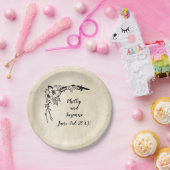 ヴィンテージファンシーフローラ結婚式 ペーパープレート (パーティー)