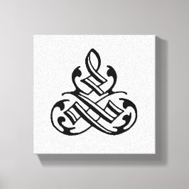 ヴィンテージファンシーフローリッシュキャンバスウォールアート キャンバスプリント