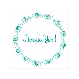 ヴィンテージファンシーフ縁どライ・サンキュー セルフインキングスタンプ