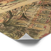 ヴィンテージファンシーモナココラージモンテカルロトラベル ポスター (角)