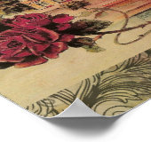 ヴィンテージファンシーモナココラージモンテカルロトラベル ポスター (角)