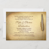 ヴィンテージファンシー写真50周年記念招待状 招待状 (裏面)