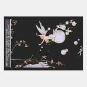 ヴィンテージファンタジーウッドランド妖精と小妖精や小人 ラッピングペーパーシート (正面2)