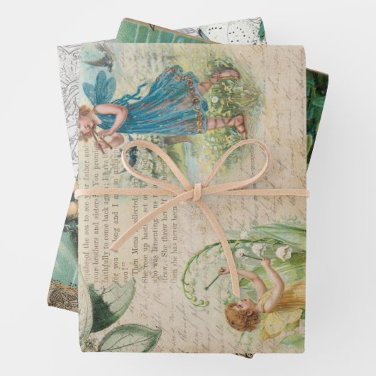 ヴィンテージファンタジーエフェメラデクページ ラッピングペーパーシート (インサイチュ)