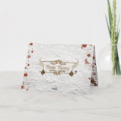 ヴィンテージファンタジークリスマスイブライドグリーティングカード シーズンカード (裏面)