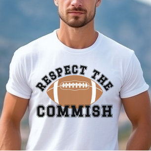 ヴィンテージファンタジーサッカーはコミッシュFFLを尊重 Tシャツ