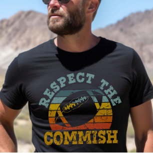 ヴィンテージファンタジーサッカーはコミッシュFFLを尊重 Tシャツ