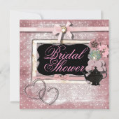 ヴィンテージファンタジーティーパーティーブライダルシャワー招待 招待状 (正面)