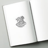 ヴィンテージファンタジードラゴンEx Libris ラバースタンプ