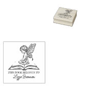 ヴィンテージファンタジーフェアリー蔵書票 ラバースタンプ (押印)