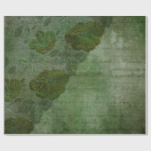 ヴィンテージファンタジーレース及びタイポグラフィ ラッピングペーパー (フラット)