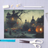 ヴィンテージファンタジー不気味ハロウィーンナイト 薄葉紙 (クラフト)