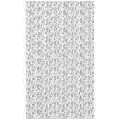 ヴィンテージファンタスティック噴水と木Toile-B & W テーブルクロス (正面)