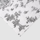 ヴィンテージファンタスティック噴水と木Toile-B & W 薄葉紙 (詳細)