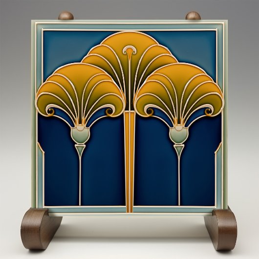 ヴィンテージファンモチーフセラミックタイル タイル