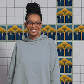 ヴィンテージファンモチーフセラミックタイル タイル