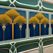 ヴィンテージファンモチーフセラミックタイル タイル