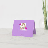 ヴィンテージファンレディーバレンタインノーテカード シーズンカード (裏面)