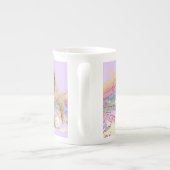 ヴィンテージファンレディーパープルボーン中国カップ ボーンチャイナマグカップ (裏面)